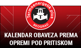 Kalendar obaveza prema opremi pod pritiskom